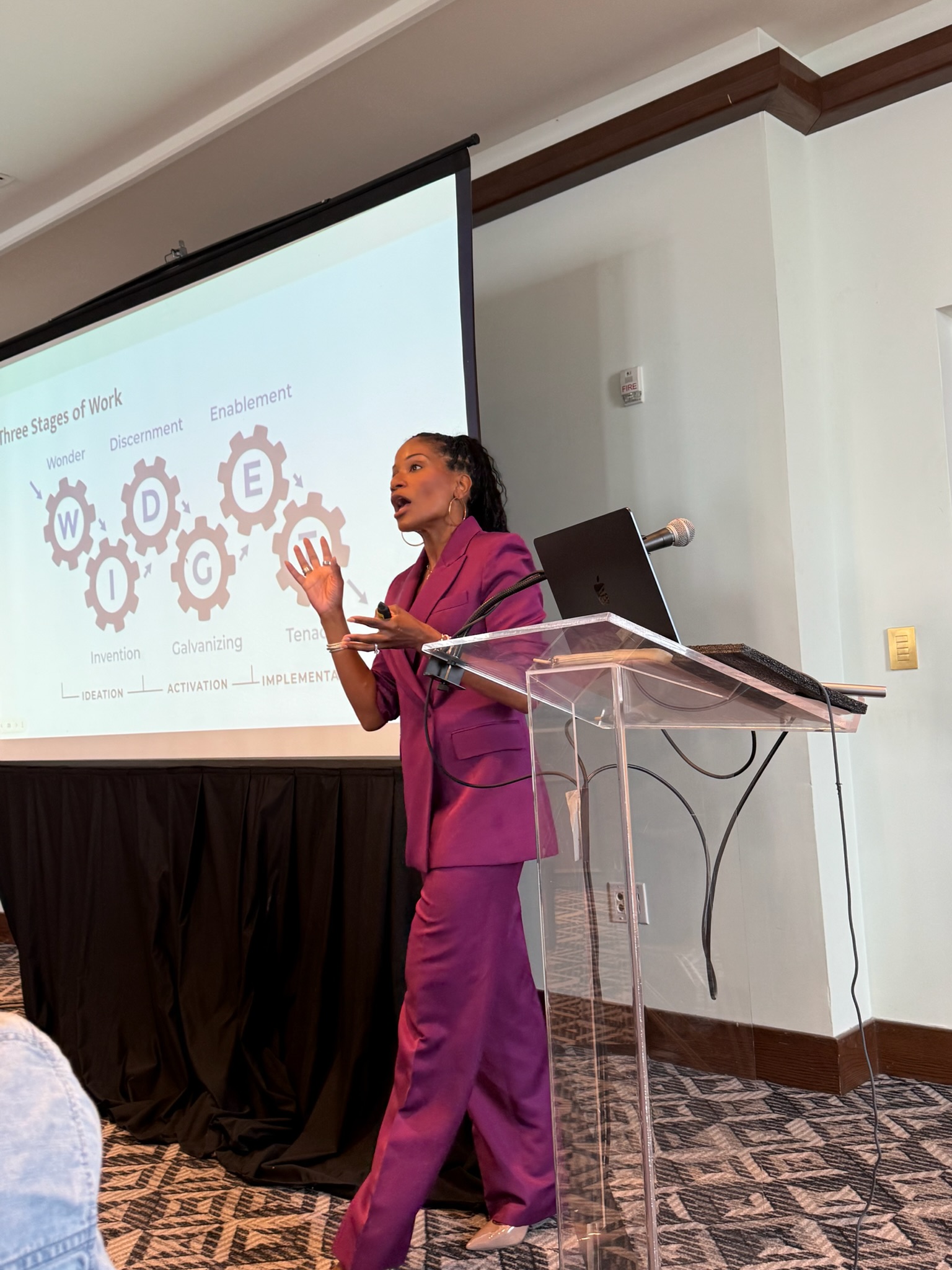 Dr. Amanda L. Aiken at a speaking engagement